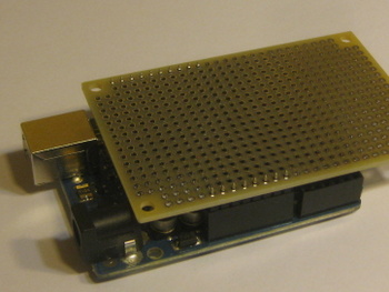 solder board on arduino